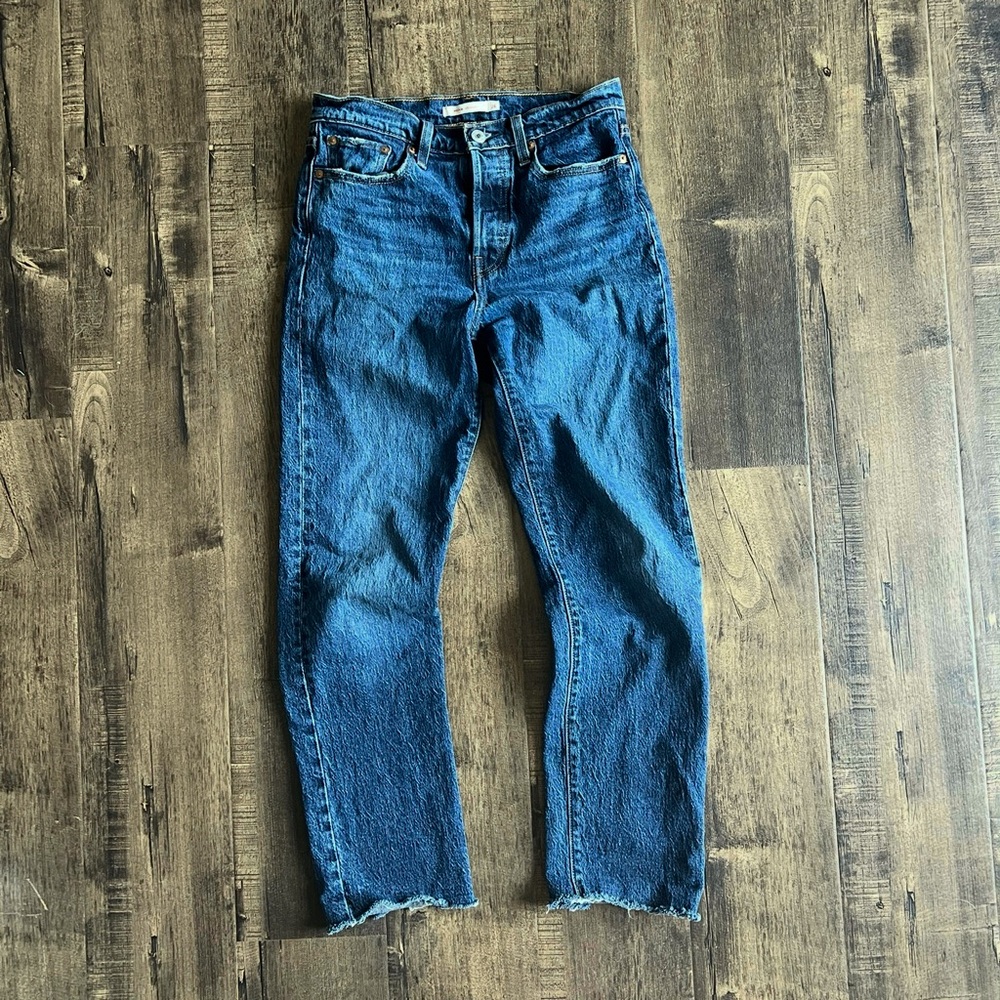 Levi wedge straight jeans